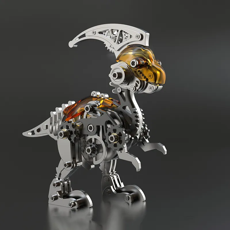 3D metal puzzles series Mechanical Parasaurolophus